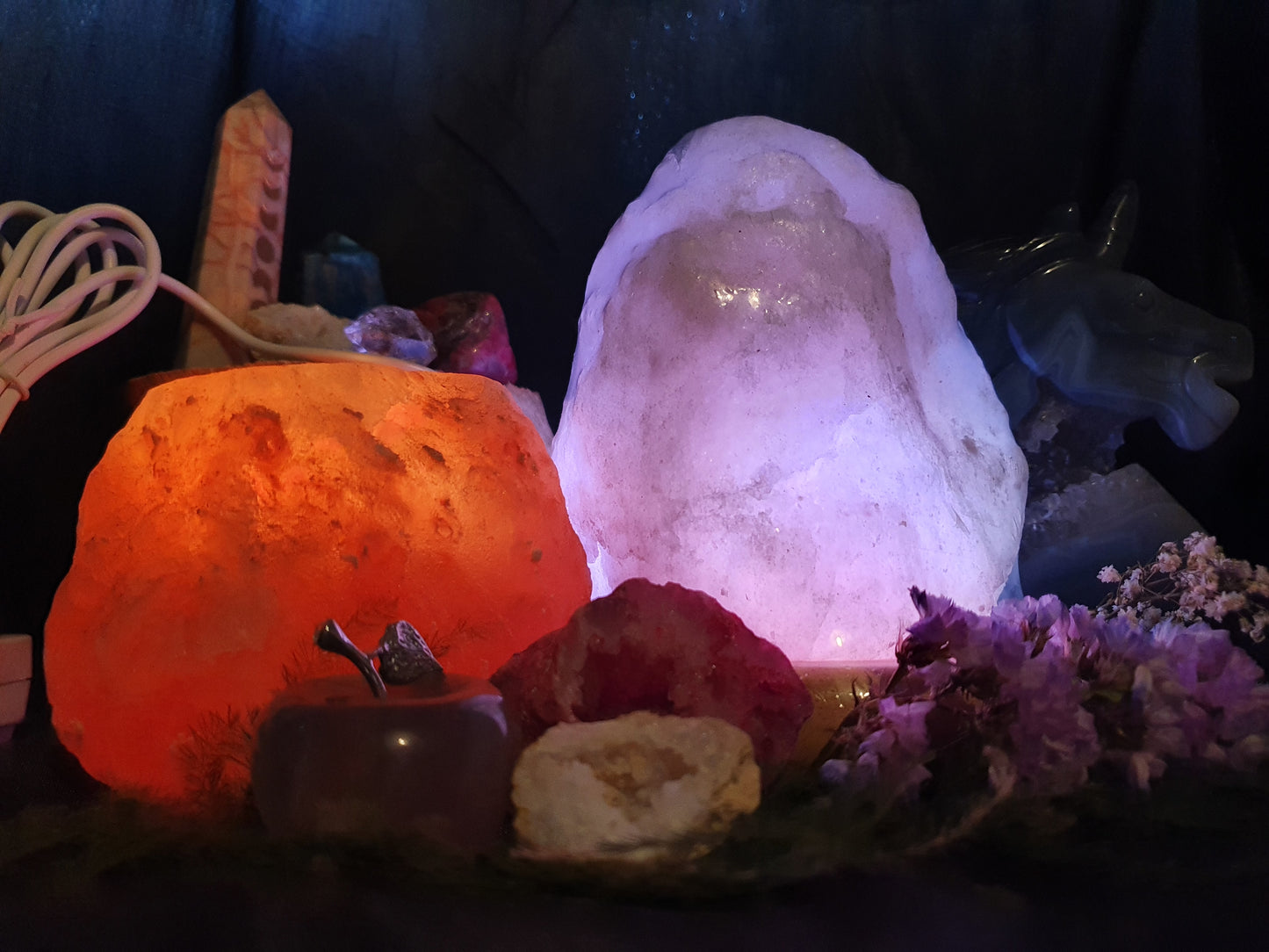 White Himalyan Salt lamp