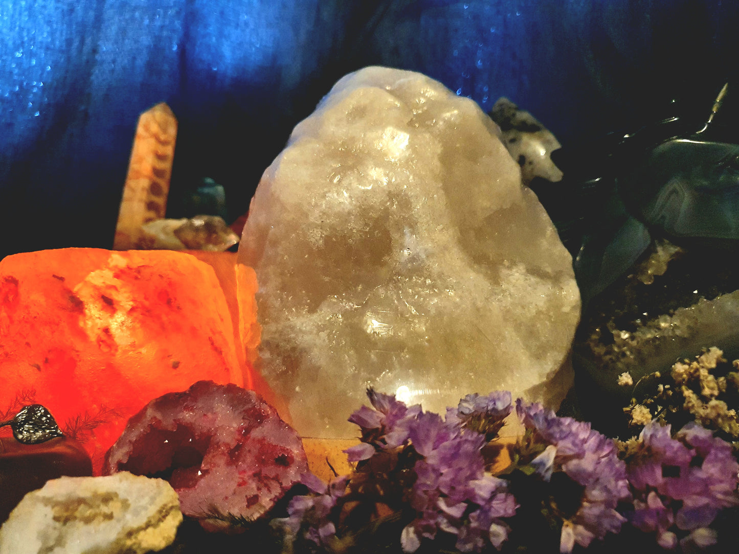 White Himalyan Salt lamp